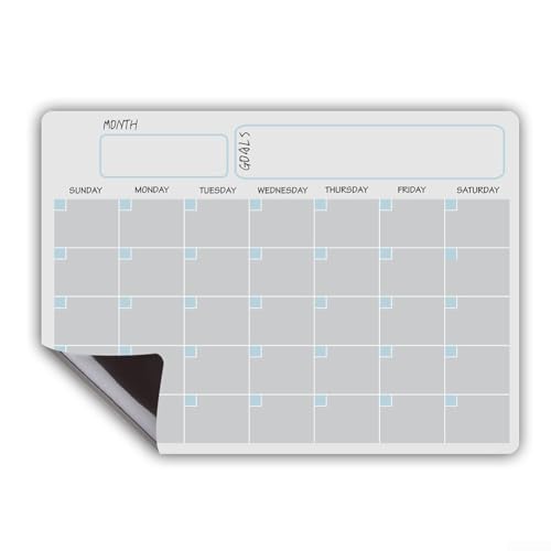 Premium Acryl Magnetischer Kalender für Kühlschrank, leicht zu reinigen, perfekt für vielbeschäftigte Personen (A) von Gettimore