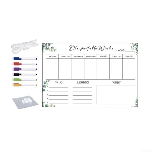 Transparenter Acryl-Kalender, 30,5 x 20,3 cm, Monatsplaner, Stay Productive (A) von Gettimore