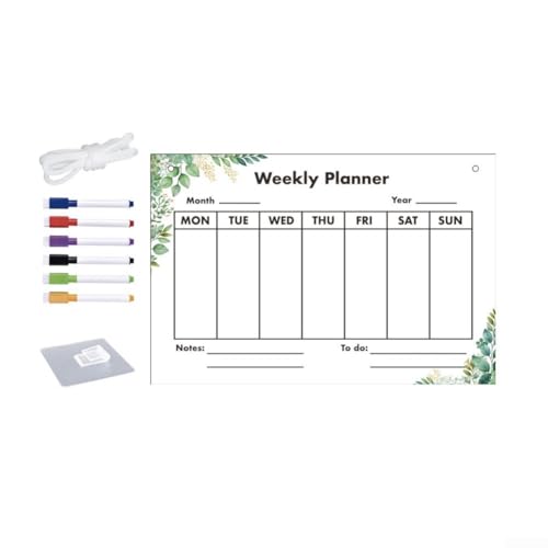 Transparenter Acryl-Kalender, 30,5 x 20,3 cm, Monatsplaner, Stay Productive (D) von Gettimore