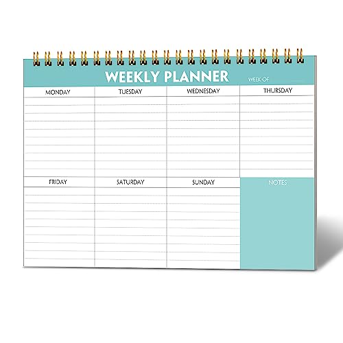 Wochenplaner-Notizblock – 17,8 x 25,4 cm, Wochenblock, Organizer, Gewohnheits-Tracker, Tagebuch für Männer und Frauen, 52 Blatt, 100 g/m² Papier, undatiert, wöchentliche To-Do-Liste, Notizblock mit von Getvow