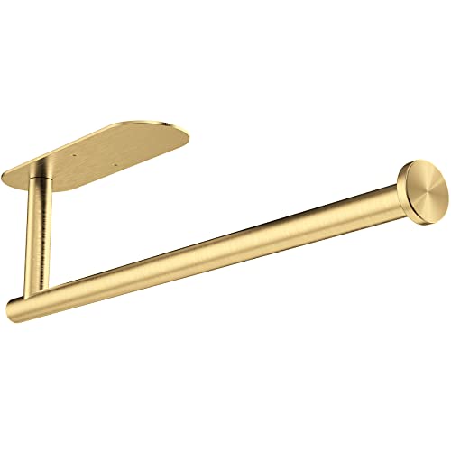 Gewtur Küchenrollenhalter Gold, Selbstklebend Küchenrollenhalter Wand, Edelstahl Küchenrollenhalter für Alle Küchenpapier von Gewtur