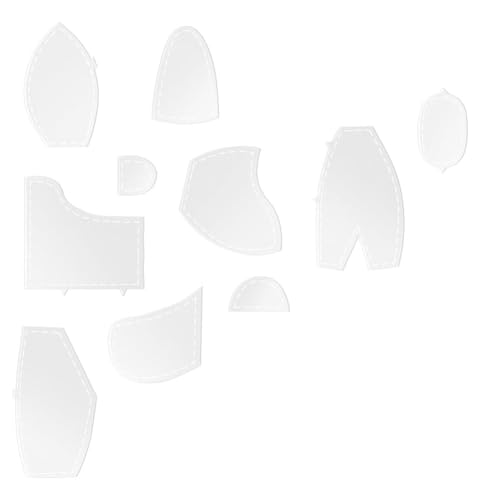 Ggnaxivs 10-teiliges Schablonen-Lineal-Set, Näh-, Quilt-Vorlagen, Acryl-Quilt-Lineale und Vorlagen, 38,1 cm von Ggnaxivs