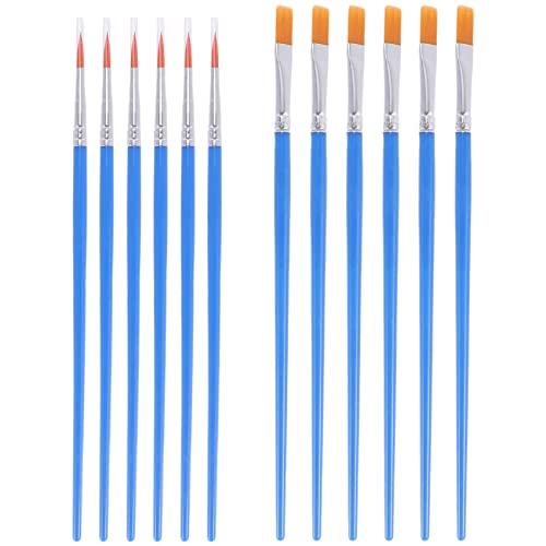 Ggnaxivs 100 StüCk Kinder Pinsel Set für Aquarell ÖL GemäLde Flache + Spitz BüRste für KöRper Gesicht Nagel Kunst von Ggnaxivs