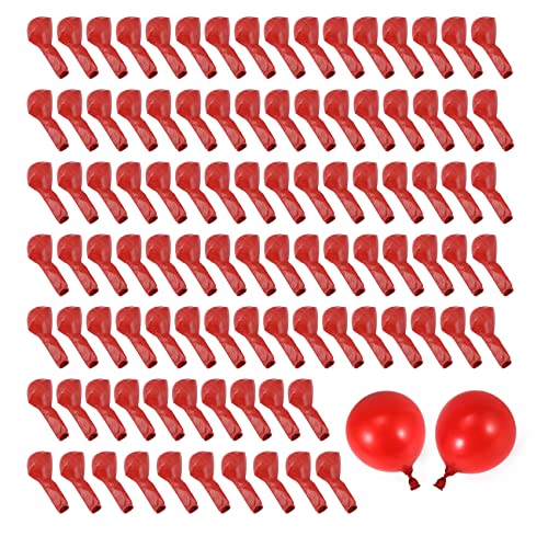 Ggnaxivs 100 Stücke Rot Ballon Neue Glänzende Metall Perle Latex Luft Ballons Chrom Metallisch Farben Luft Ballons von Ggnaxivs