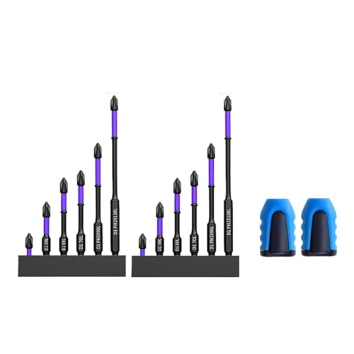 Ggnaxivs Hohe Härte und Magnetische Bit Anti-Rutsch-Bits Stoßfeste Bits mit Schrauberbits von Ggnaxivs