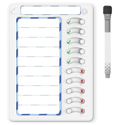 Ggnaxivs Löschbares Aufgabendiagramm für Kinder für Kinder, To-Do-Liste, Routine-Aufgabenplanungstafel mit magnetischen Aufklebern, Kühlschrankmagnet von Ggnaxivs