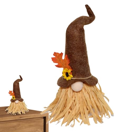 Ghjkldha Thanksgiving GNOME Doll | Harvest GNOME Decoration | Dwarf Doll Ornament | Thanksgiving Desktop Ornament with 33x15x10cm/12.99x5.91x3.94 Inches for Fall Thanksgiving Table Decoration von Ghjkldha