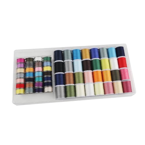 Sewing Machine Thread Set, 60 Spools Total 32 Top + 28 Bottom, Assorted Colored Threads 10.24x4.92x1.18 inches, Hand Knitting, Embroidery, Crafts, for Mom, Grandma Sewing Machine Thread Set, 60 Spools Total 32 Top + 28 Bottom, Assorted Colored Threads 10.24x4.92x1.18 inches, Hand Knitting, Embroidery, Crafts, for Mom, Grandma von Ghjkldha
