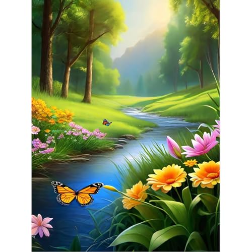 Diamond Painting Erwachsene Landschaft,Landschaft Diamant Painting Bilder Erwachsene,Diamond-Painting Arts Craft für Home Wand Decor(30x40cm) von Giahism