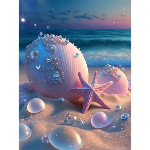 Diamond Painting Erwachsene Strand-5D Diamant Painting Strand,Full DIY Diamant Painting Bilder Strand für Home Wand Decor 30x40cm von Giahism