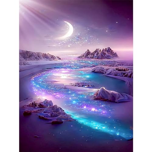 Diamond Painting Erwachsene Strand,Strand 5D Diamond Painting Bilder,DIY Diamant Kunst Malerei Stickerei Set Kreuzstich Bilder Home Wand Dekor(30x40cm) von Giahism