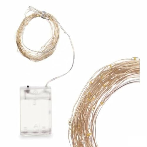 Gift Decor LED-Lichterkette, Weiß, 5,4 m, 24 Stück von Gift Decor