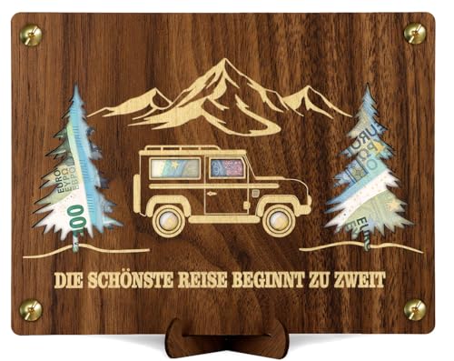 Giftota Geldgeschenk Hochzeit mit Hochzeitskarte, Hochzeitsgeschenke für Brautpaar, Hochzeitsgeschenk aus Holz, Geldgeschenk Verpackung Hochzeit von Giftota