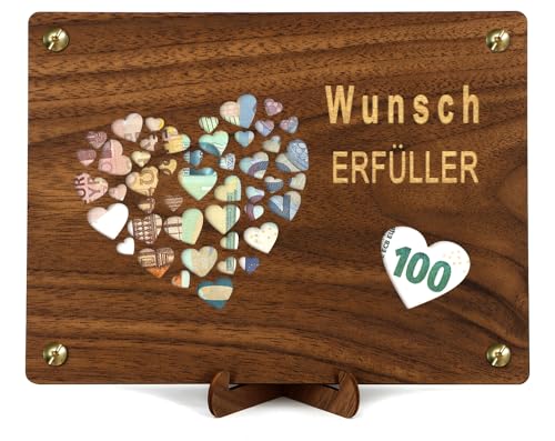 Giftota Wunscherfüller Geldgeschenk, Glück verschenken zum Geburtstag Hochzeit, Geldgeschenke Verpackung Mit Grußkarten von Giftota