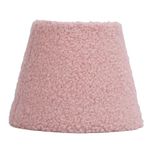 Gigicial Plush Lampe Farbton, weicher bequemer Kegelrunde Lampenschatten für E27 E14 Tischlampe für Stofflampen Nachtlampen (Rosa) von Gigicial