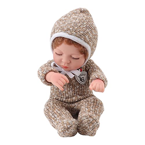 Gigicial Reborn-Babypuppen, 11,8 Zoll lebensechte Reborn-Babypuppe, Silikon-Babypuppe, weiche, gewichtete Reborn-Puppen-Geschenkspielzeuge, realistische Schlafpuppen, die echt (Girl) von Gigicial