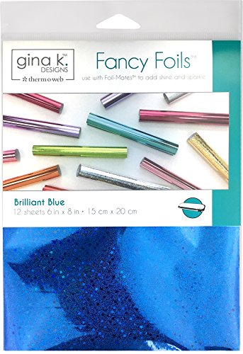 Gina K Designs 18069 Gina K Fancy Folie, 6 x 8 cm, Hellblau, Holografisch blau, Einheitsgröße von Gina K Designs