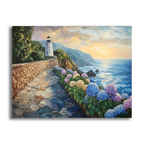 Ginfonr DIY Diamond Art Painting Zubehör Landschaften Set Full, 5D Diamant Painting Tiere/Frauen Bilder Kit Crystal Rhinestone Embroidery Decoration Für Home Wall Décor 30x40 cm 29304 von Ginfonr