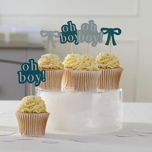 Cupcake-Topper "Oh Boy!" für Babypartys, 12 Stück, neutrale und Jungen-Themen-Dekoration Cupcake-Topper "Oh Boy!" für Babypartys, 12 Stück, neutrale und Jungen-Themen-Dekoration von Ginger Ray