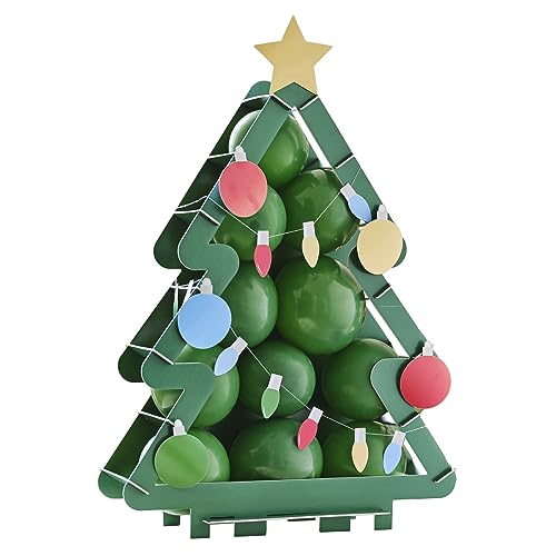 Ginger Ray Balloon Mosaik-Weihnachtsbaum mit Luftballons und Leuchten, für Weihnachtsfeiern und Kinder, Schlafzimmer von Ginger Ray