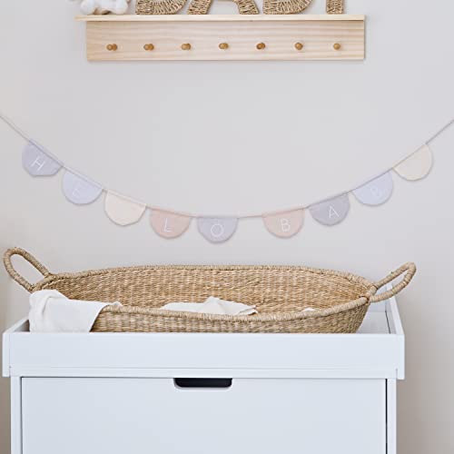 Ginger Ray Fabric Hello Stoff Baby, Creme, Braun von Ginger Ray