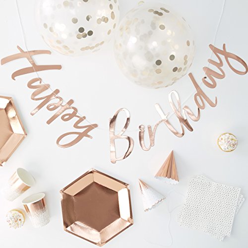 Ginger Ray Foiled Rose Gold Party in einer Box von Ginger Ray