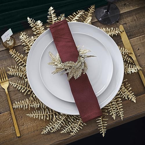 Ginger Ray Gold Fern Wreath Christmas Tischsets, Tischdekoration, 4 Stück, L von Ginger Ray