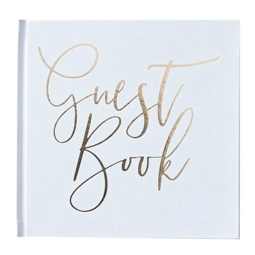 Ginger Ray Gold Foiled Wedding Guestbook Verlobung, Einfarbig von Ginger Ray