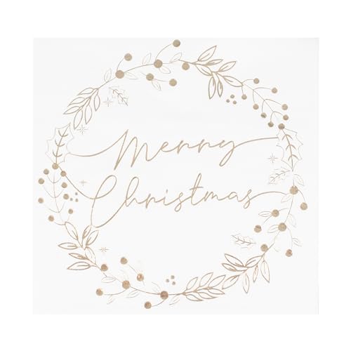 Ginger Ray Gold Paper Goldpapier Merry Christmas von Ginger Ray