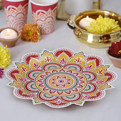 Ginger Ray Happy Diwali Papp-Partyteller, 8 Stück, DW-111, mehrfarbig, 27 cm von Ginger Ray