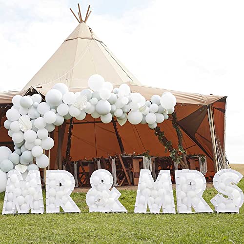 Ginger Ray Hochzeit MR und MRS Ballon Mosaik Ballon Ständer Dancefloor Schilder von Ginger Ray