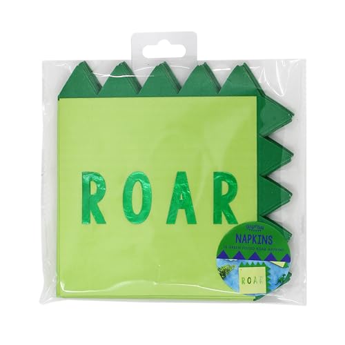 Ginger Ray Papierservietten, Dinosaurier, Spike-Form, Grün, 16 Stück Ginger Ray Papierservietten, Dinosaurier, Spike-Form, Grün, 16 Stück von Ginger Ray