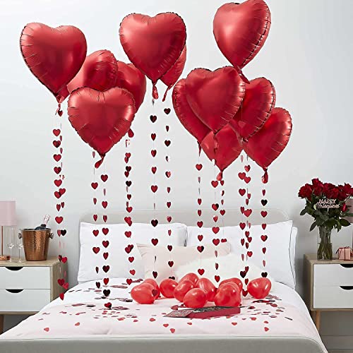 Ginger Ray Romantisches Valentinstag-Dekorationsset mit Luftballons und Blütenblättern. von Ginger Ray