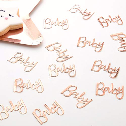 Ginger Ray Rose Gold Baby Shower Party Table Tischstreu-Konfetti, Twinkle Twinkle Twinkle, Taglia Unica von Ginger Ray