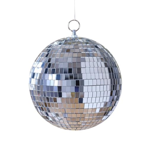 Ginger Ray Silver Disco Ball Hanging Party Decoration for Birthdays or New Year's Eve Parties 20cm von Ginger Ray