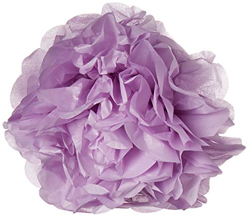 Ginger Ray Vintage Spitze Seidenpapier Pom Poms für Hochzeit & Party Dekorationen (5er Pack) Fliederfarben von Ginger Ray