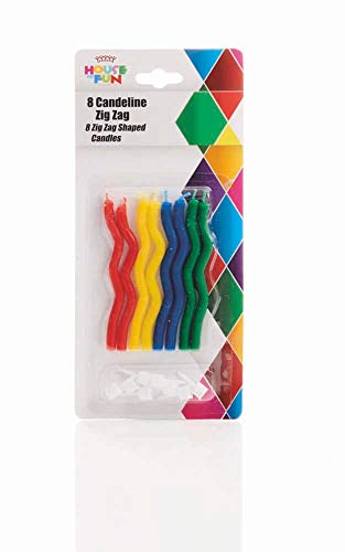 Giocoplast 8 Kerzen Zig Zag Offizielles Merchandising von giocoplast