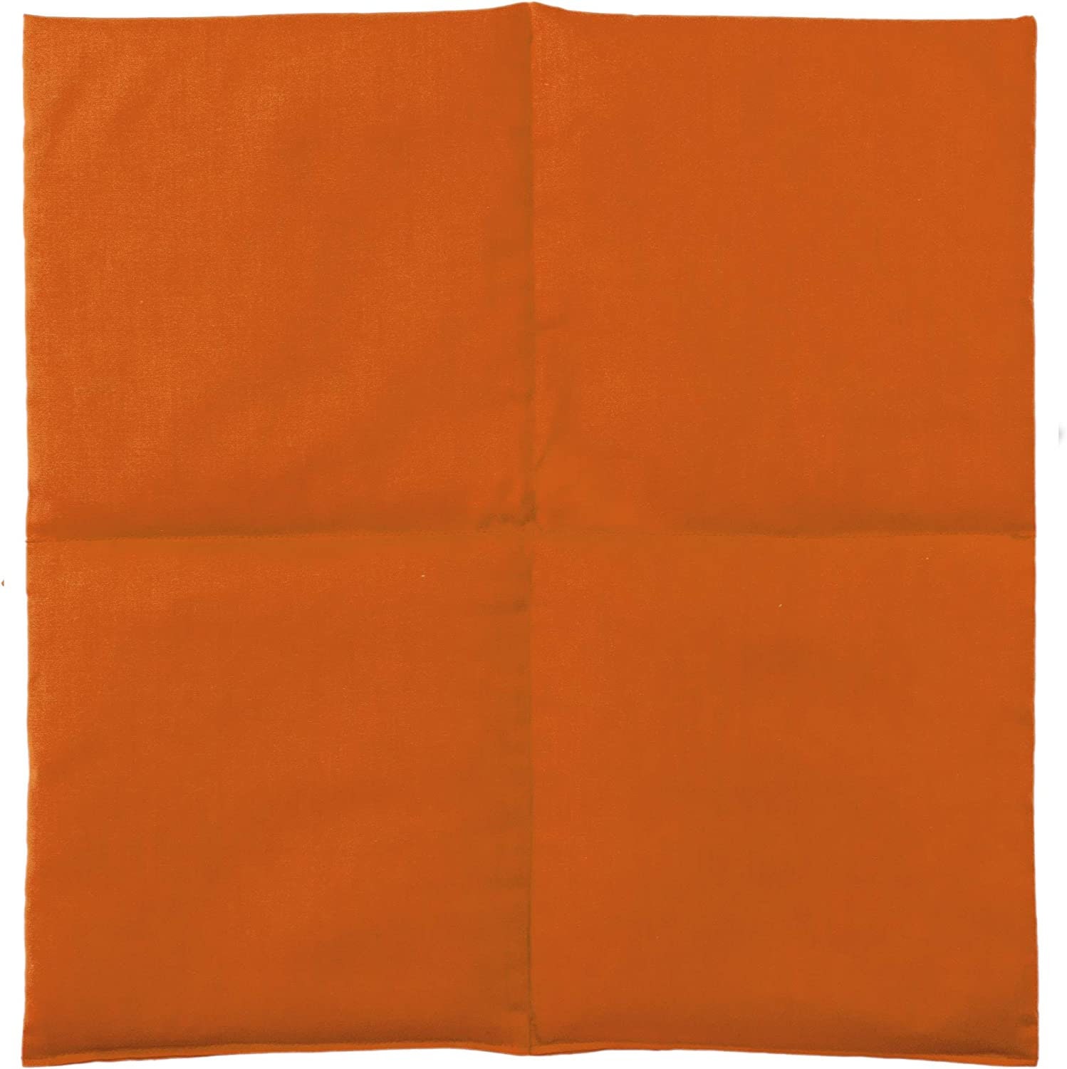 Körnerkissen 40x40cm 4-Kammer | Orange Wärmekissen Für Mikrowelle & Backofen Kältekissen Gefrierfach Div. Füllungen von Giraffenland