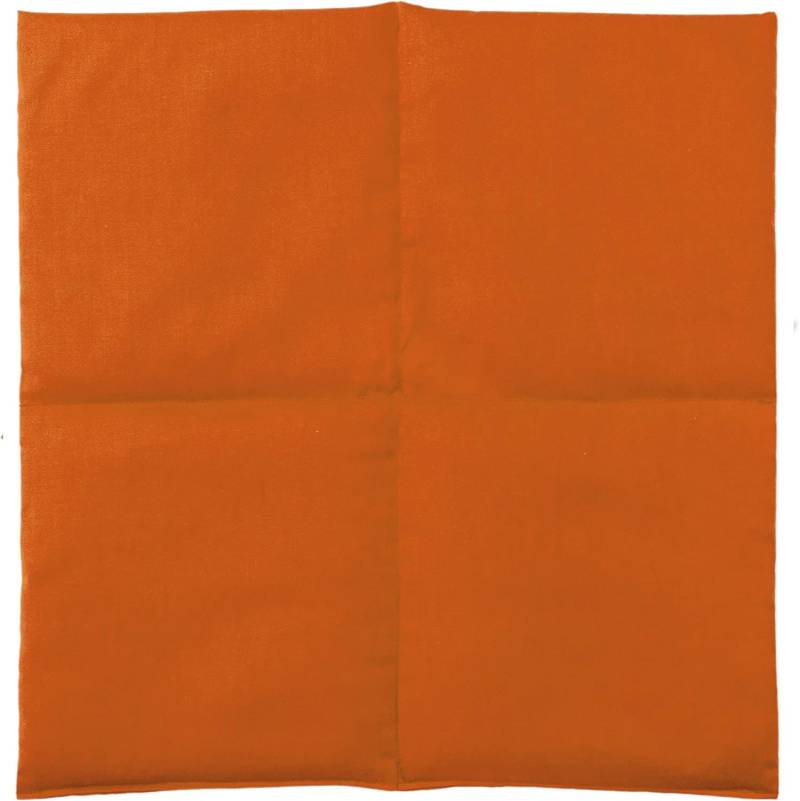 Körnerkissen 40x40cm 4-Kammer | Orange Wärmekissen Für Mikrowelle & Backofen Kältekissen Gefrierfach Div. Füllungen von Giraffenland