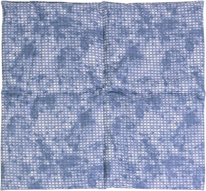 Körnerkissen 40x40cm 4-Kammer | Used-Look Grau-Blau Wärmekissen Für Mikrowelle & Backofen Kältekissen Gefrierfach Div Füllungen von Giraffenland