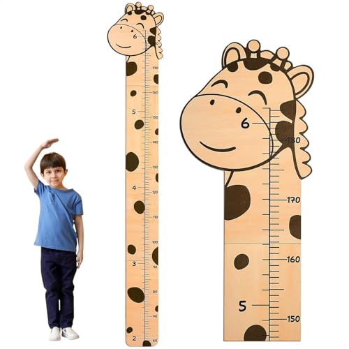 Kids Height Wall Chart, Wooden Growth Chart, Wall Mounted Measuring Chart, Animal Cartoon Growth Chart, Playroom Wall Height Chart, Classroom Growth Chart, Children’s Growth Ruler, Kid’s Measuring von Gitekain