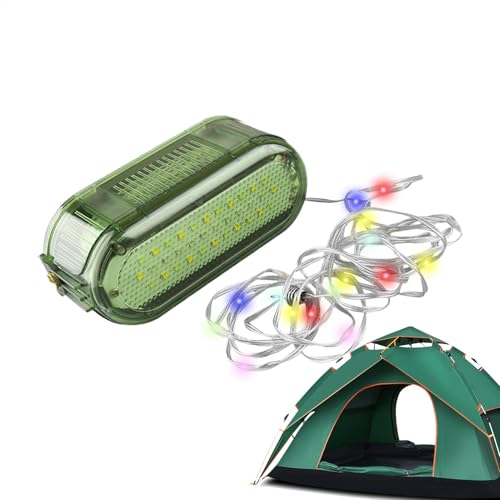 Retractable String Lights, Roll Up String Lights, Camping Lights, Adjustable Canopy Lights, Tent Atmosphere Lights, Quick Storage String Lights, Indoor Outdoor Warning Lights, 7 Lighting Modes von Gitekain