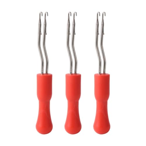Gitohoni 3 Stück Knüpfhaken, Leicht, für Teppichherstellung, Zum Stricken von Gitohoni 3 Stück Knüpfhaken, Leicht, für Teppichherstellung, Zum Stricken von von Gitohoni