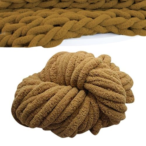 Wolle Garn Handstricken Roving | Chenille Chunky Wolle | Soft Bulky Arm Stricken Dicke Wolle Zum Häkeln | Chenille Wolle Zum Häkeln Für Häkelliebhaber, Für Riese Klobig Stricken Werfen Sofa Decke von Giwuence