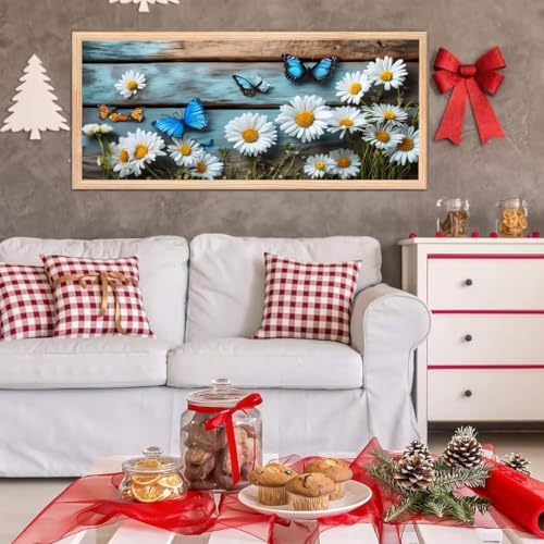 5D Diamond Painting Großes XXL, Diamant Painting Daisy Diamond Art Erwachsene Full Eckige Steine DIY Diamant Kunst Malerei Stickerei Set Kreuzstich, für Home Wand Dekor 100x200 cm L-61 von Giyuco