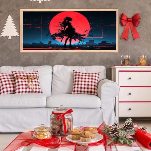 5D Diamond Painting Großes XXL, Diamant Painting Fantasiewelt Diamond Art Erwachsene Full Eckige Steine DIY Diamant Kunst Malerei Stickerei Set Kreuzstich, für Home Wand Dekor 100x200 cm L-199 von Giyuco