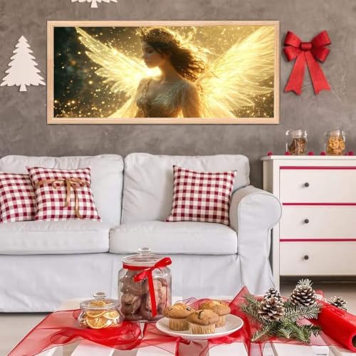 5D Diamond Painting Großes XXL, Diamant Painting Geist Diamond Art Erwachsene Full Eckige Steine DIY Diamant Kunst Malerei Stickerei Set Kreuzstich, für Home Wand Dekor 100x200 cm L-222 von Giyuco