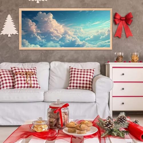 5D Diamond Painting Großes XXL, Diamant Painting Himmel Diamond Art Erwachsene Full Eckige Steine DIY Diamant Kunst Malerei Stickerei Set Kreuzstich, für Home Wand Dekor 50x100 cm L-408 von Giyuco