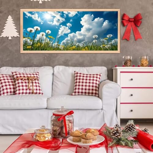 5D Diamond Painting Großes XXL, Diamant Painting Himmel Diamond Art Erwachsene Full Eckige Steine DIY Diamant Kunst Malerei Stickerei Set Kreuzstich, für Home Wand Dekor 50x100 cm L-409 von Giyuco