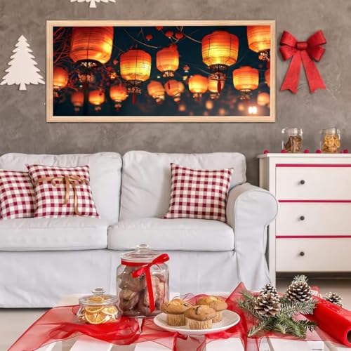 5D Diamond Painting Großes XXL, Diamant Painting Lampe Diamond Art Erwachsene Full Eckige Steine DIY Diamant Kunst Malerei Stickerei Set Kreuzstich, für Home Wand Dekor 100x200 cm L-67 von Giyuco